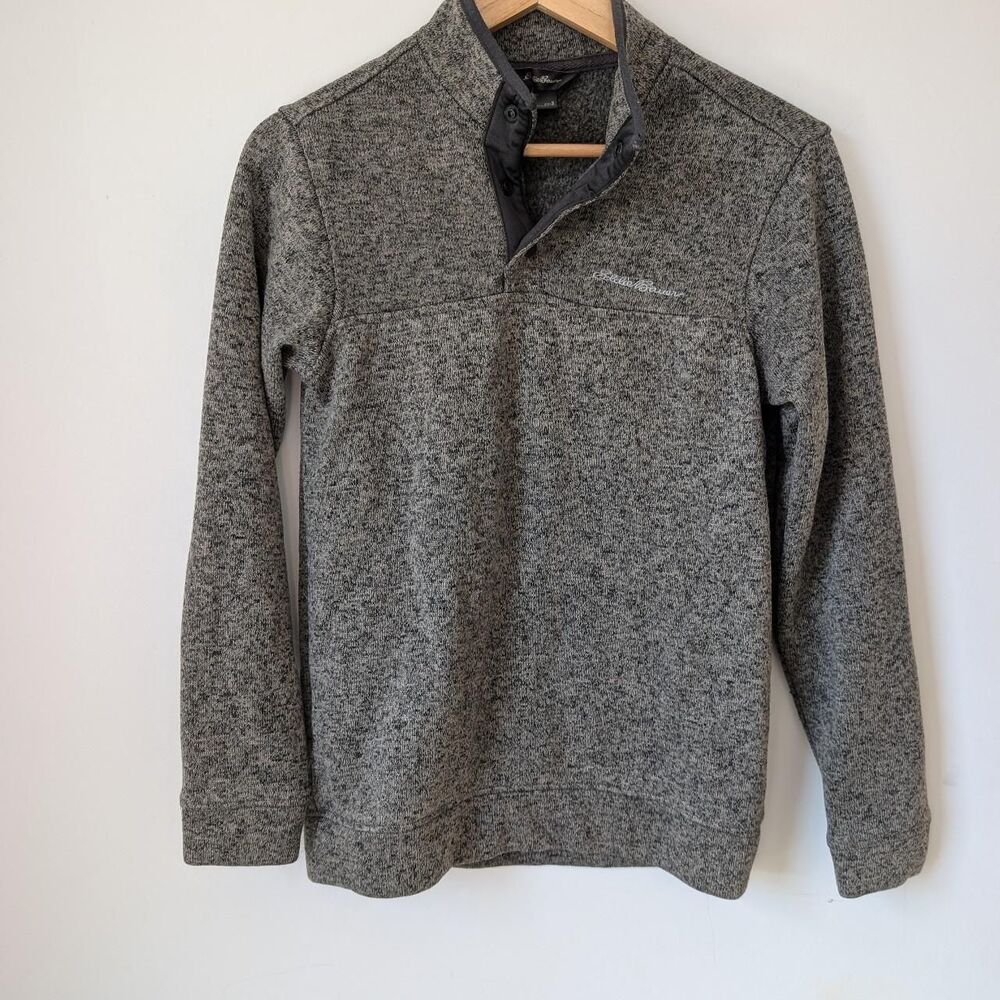 Eddie-bauer Men's 1/4 Snap Button Pullover Fleece